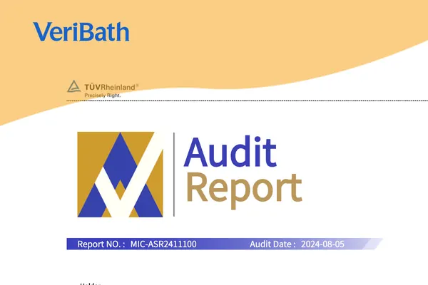 TÜV Rheinland supplier site audit for bathroom hardware sourcing
