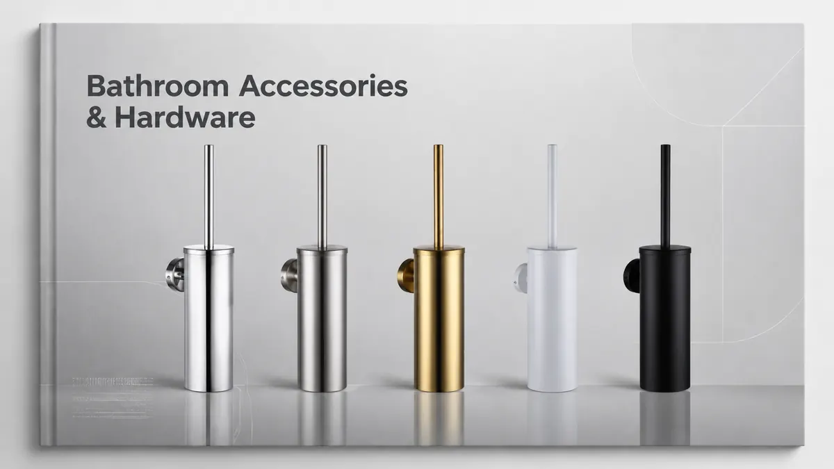 Bathroom accessories and hardware catalog for B2B sourcing