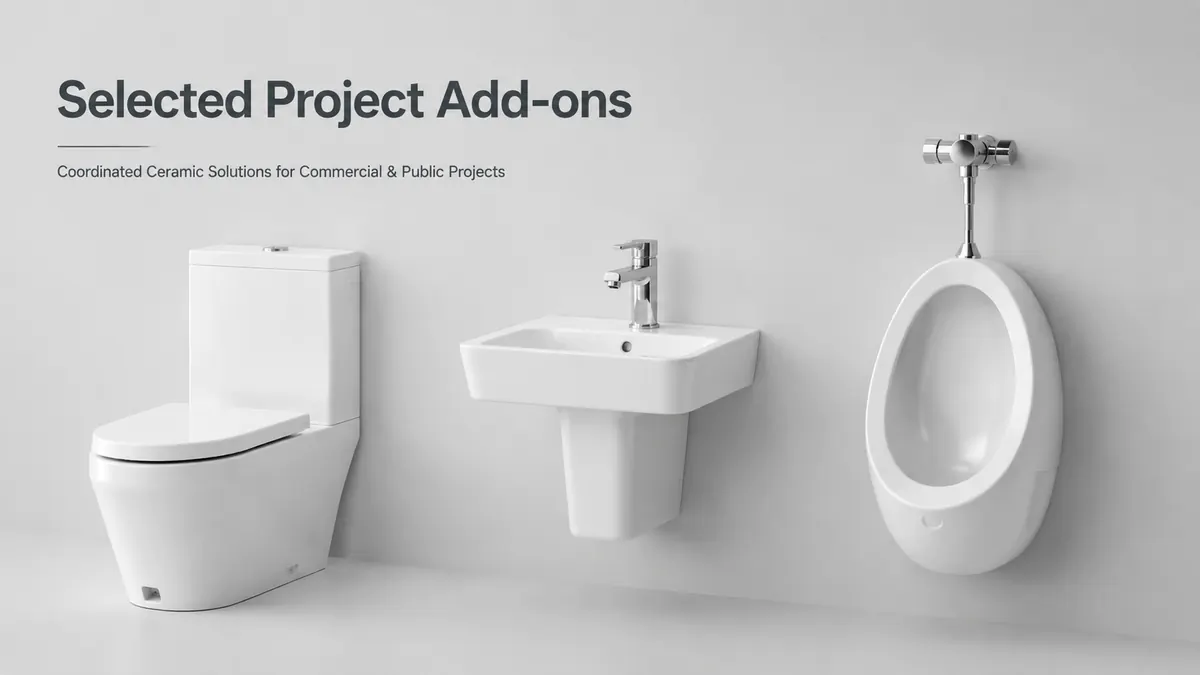 Sanitaryware and fixtures catalog for bathroom project support