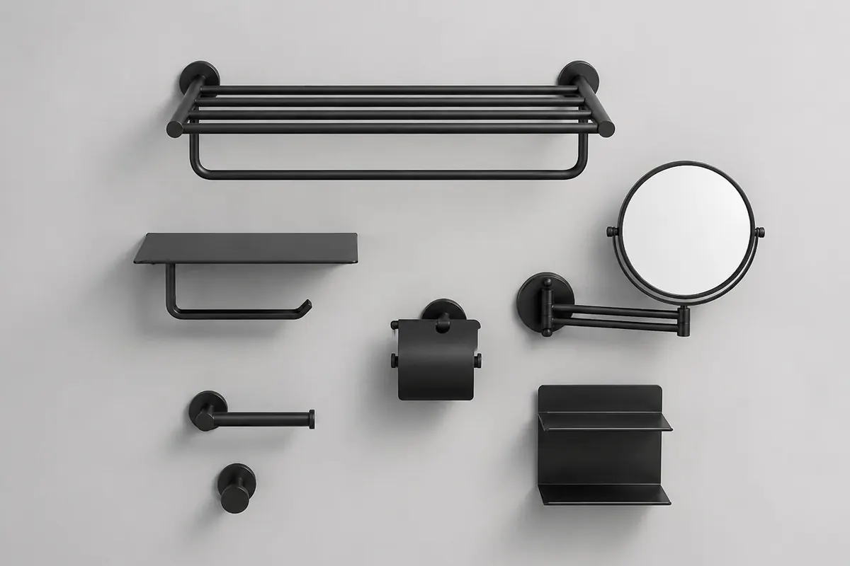 Bathroom accessories and hardware