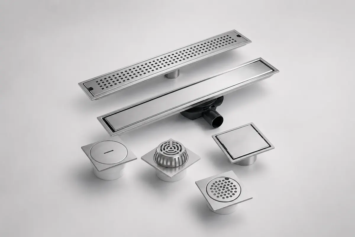 Bathroom floor drains