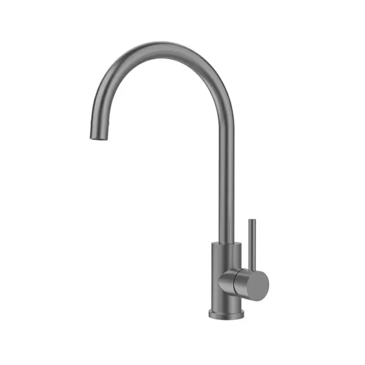 Gooseneck Kitchen Faucet with Single-Lever Handle
