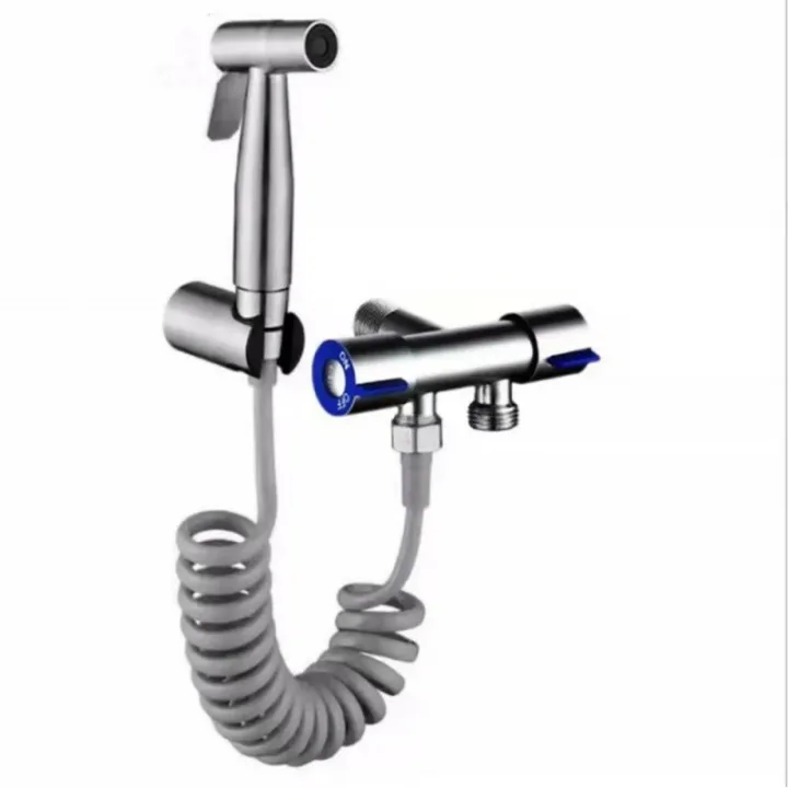 Dual-function bidet sprayer with T-valve