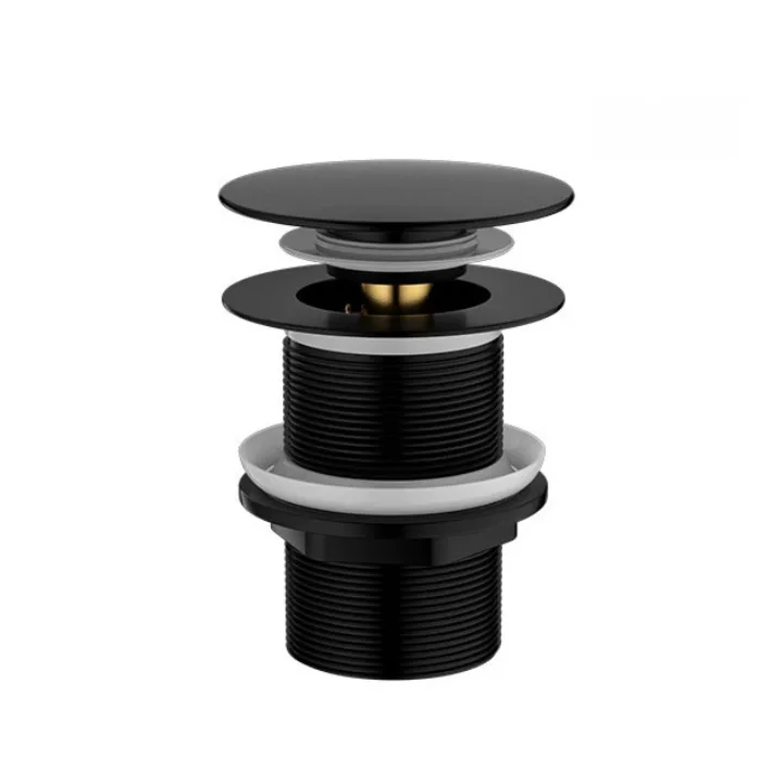 Short Pop-Up Basin Drainer without Overflow Hole(Matt Black)