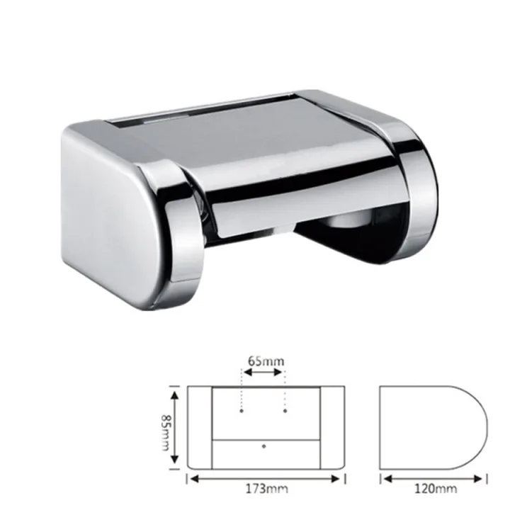 304 Stainless Steel Curved Lid Toilet Paper Box
