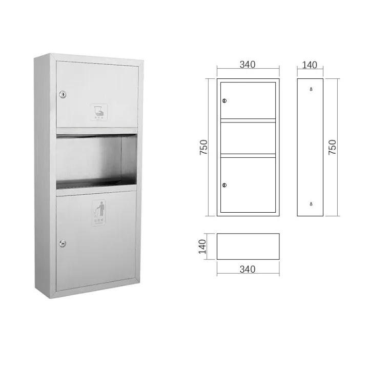 304 Stainless Steel Surface-mounted 2-in-1 Combo