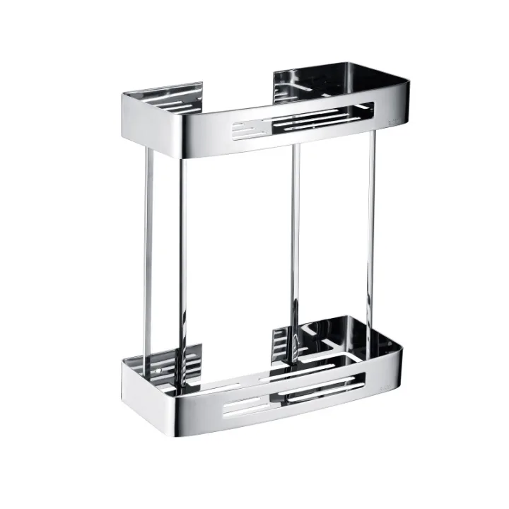 304 Stainless Steel A4 Double Layer Corner Shelf