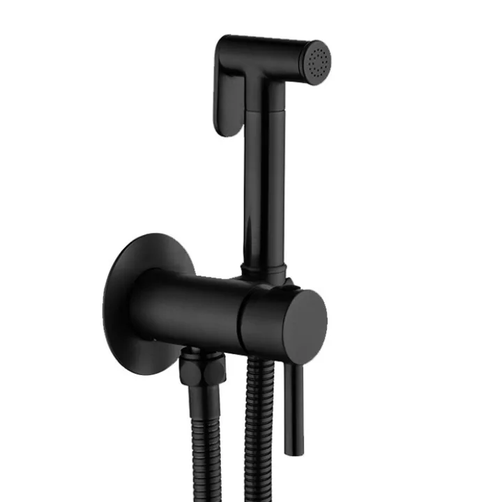 Round Concealed Wall-Mounted Mixer Bidet Sprayer Kit