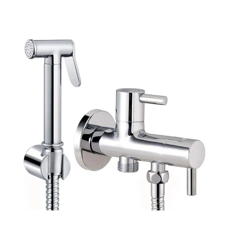 Round Two-way Concealed Wall-Mounted Bidet Sprayer Kit