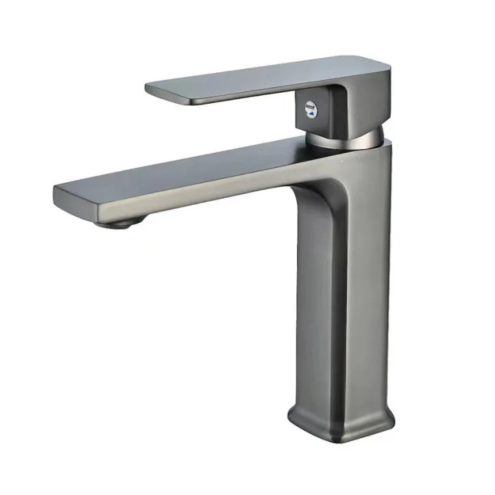 Short Single-Lever Square Faucet Mixer