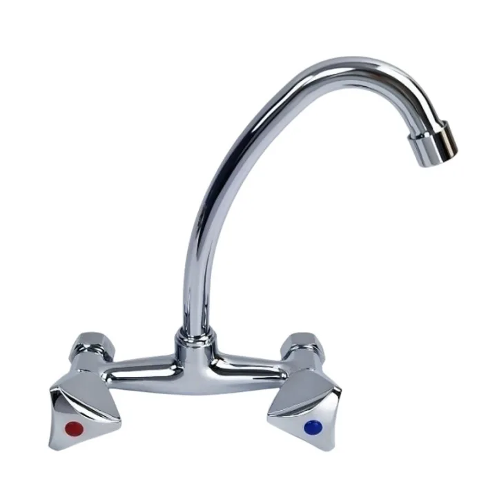 Wall-Mounted Dual-Lever Faucet Mixer