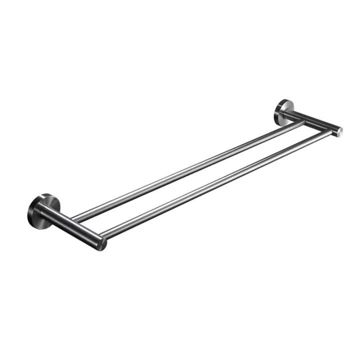 Wall-Mounted Double Towel Rod Bar