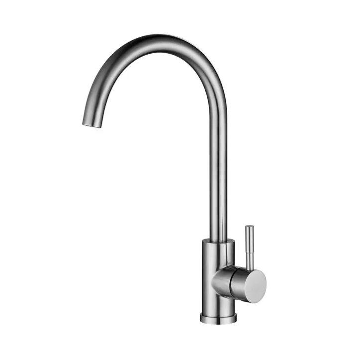 Brushed Stainless Steel Kitchen Faucet