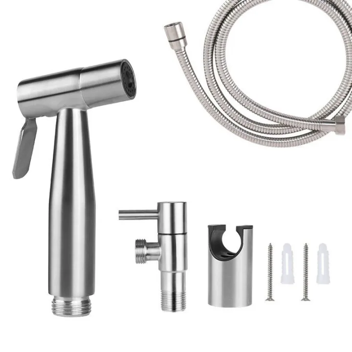 Portable Handheld Bidet Sprayer 4 pcs with holder & hose