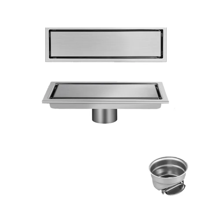 Linear Floor Drain for Bathroom & Shower 10*20cm