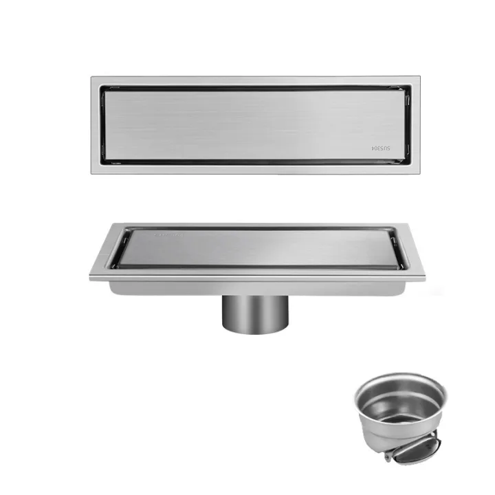 Linear Floor Drain for Bathroom & Shower 10*30cm