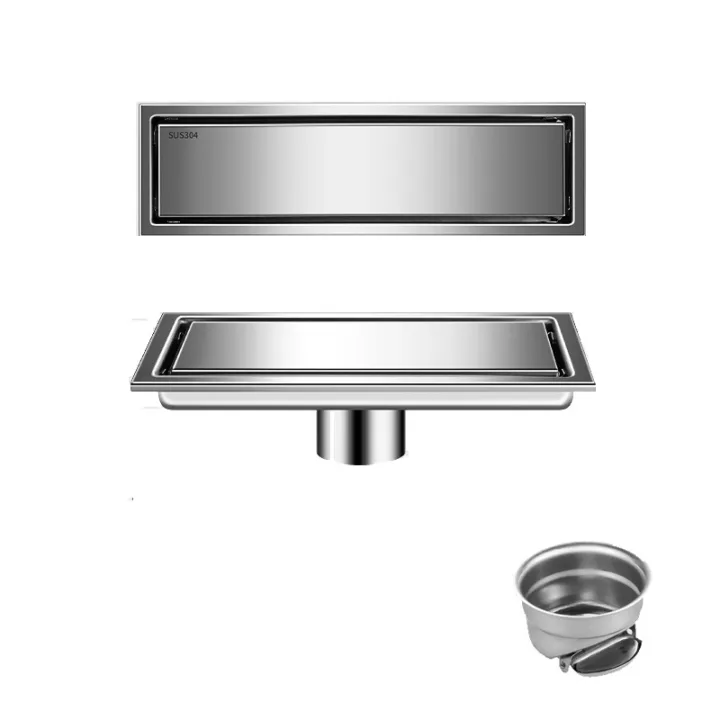 Linear Floor Drain for Bathroom & Shower 10*20cm