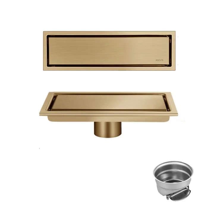 Linear Floor Drain for Bathroom & Shower 10*20cm