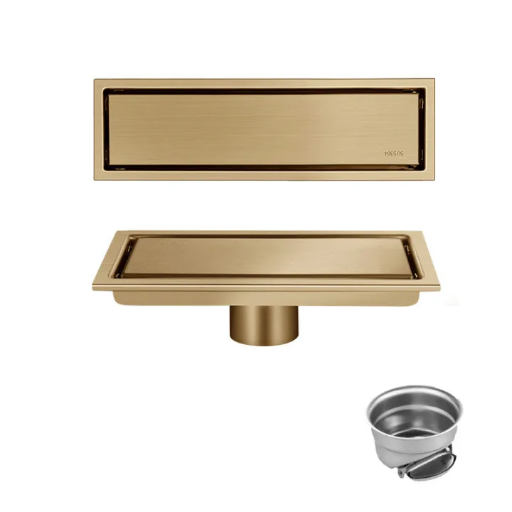 Linear Floor Drain for Bathroom & Shower 10*30cm