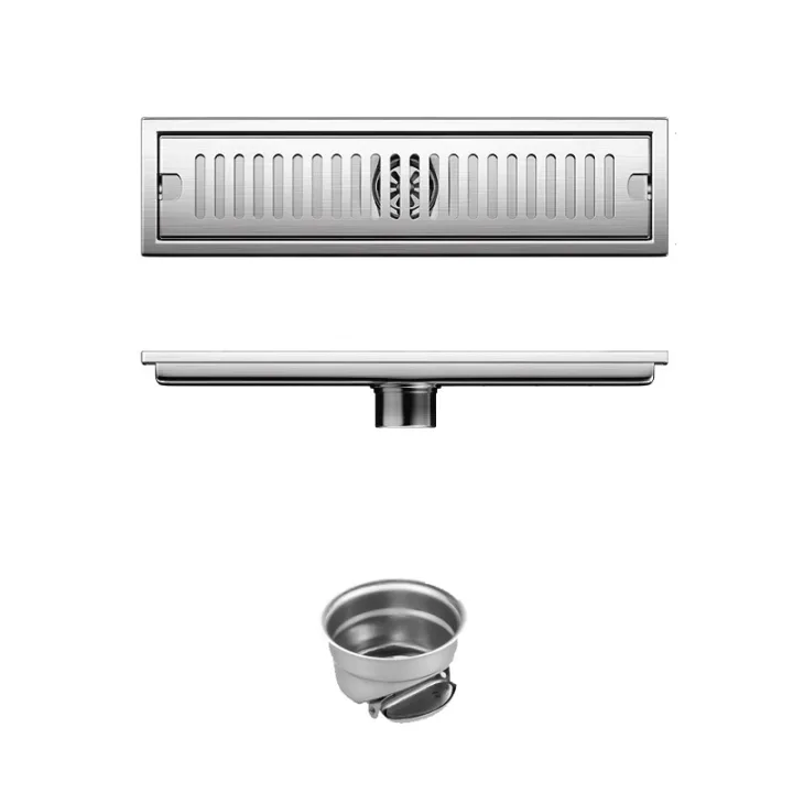 Linear Floor Drain Horizontal Slotted Grate 10*40cm