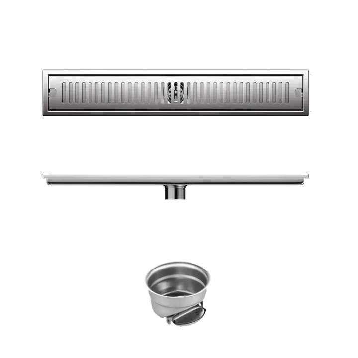 Linear Floor Drain Horizontal Slotted Grate 10*60cm