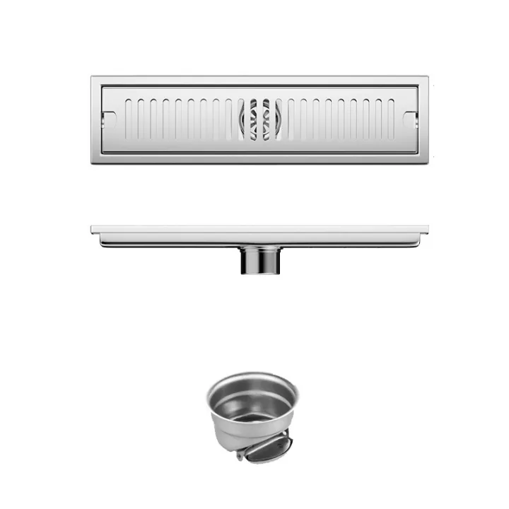 Linear Floor Drain Horizontal Slotted Grate 10*40cm