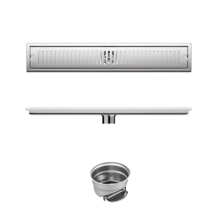 Linear Floor Drain Horizontal Slotted Grate 10*60cm