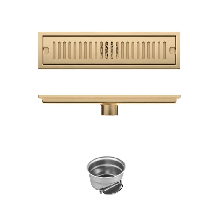 Linear Floor Drain Horizontal Slotted Grate 10*40cm