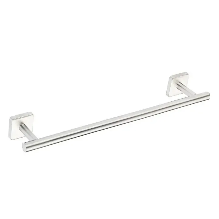 D-Series Square Base Single Bar Towel Rack
