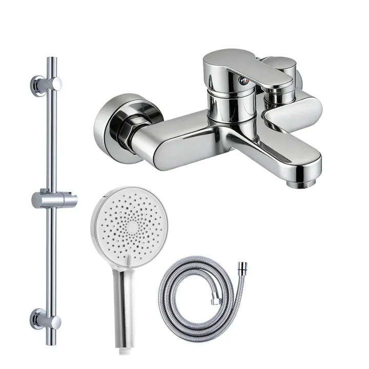 Wall-Mounted Single-Handle Bath Shower Faucet