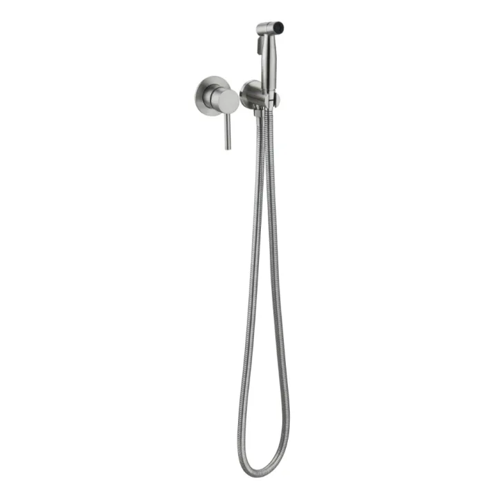 Recessed Wall-Mounted Round Hot & Cold Water Spray Gun Set