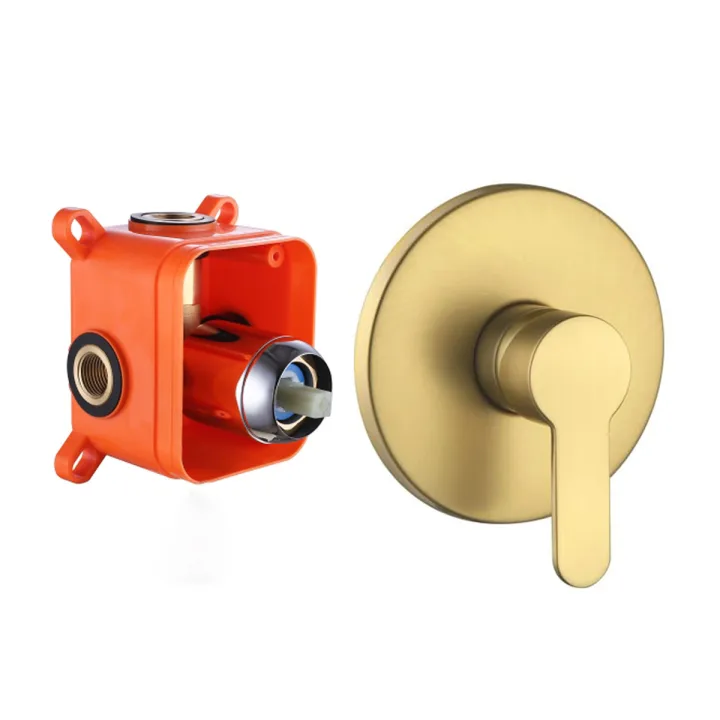 Concealed 1-Outlet Bath-shower mixer Valve with diverter Complete Box