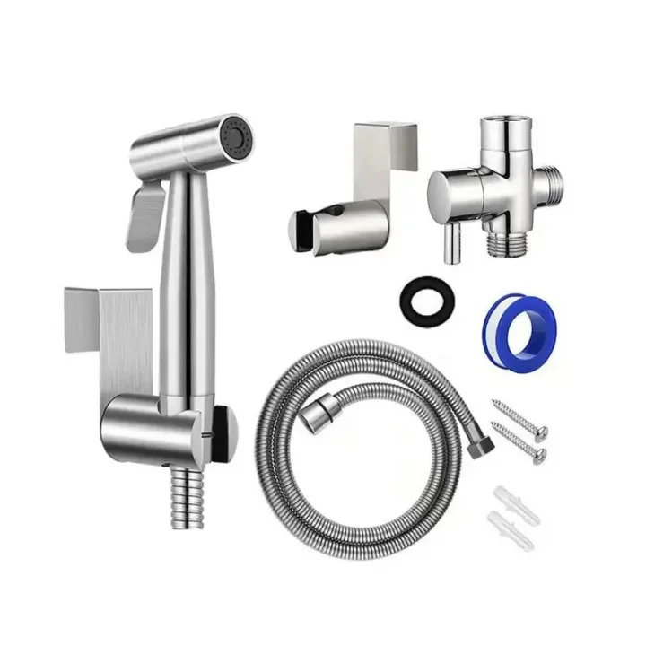 Portable Handheld Bidet Sprayer Set with T-adaptor