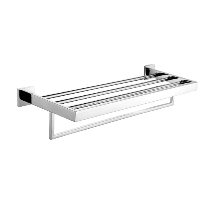 Square Design Towel Rack With Towel Holder
