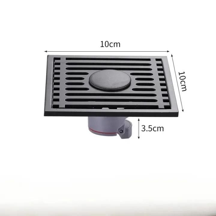 4" Rectangular Floor Drain with Anti-Odor Valve