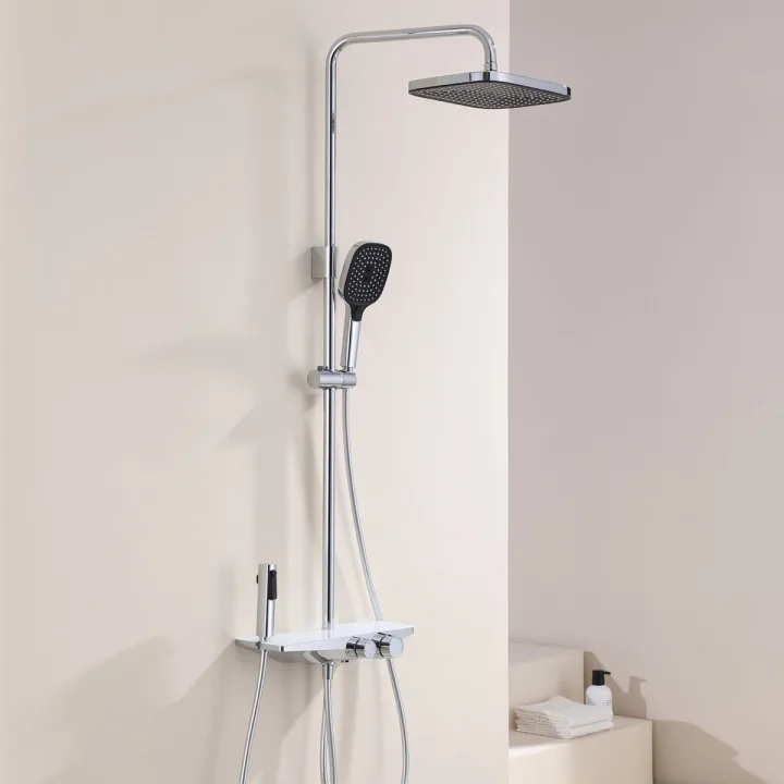 Wall-Mounted Single-Handle Bath Shower Faucet