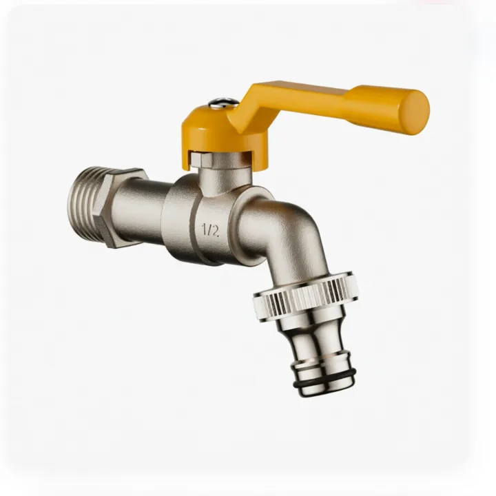 Lever Handle Outdoor Single-Lever Brass Faucet 1/2"