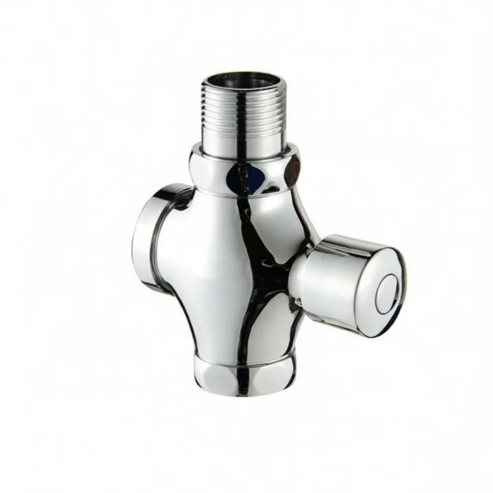 Brass Four-way Flush Valve Self-closing Delay Valve