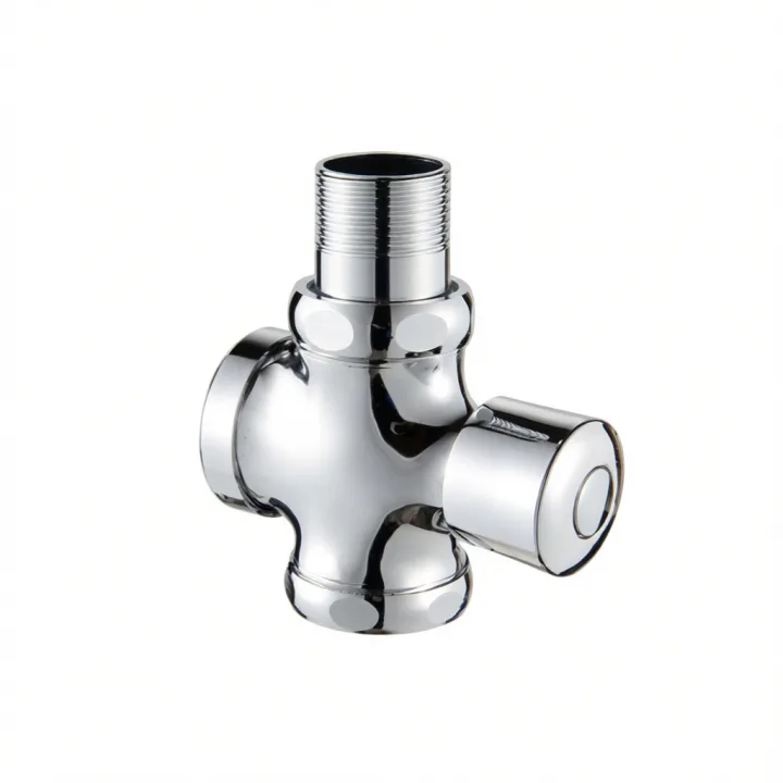 Brass Four-way Flush Valve Self-closing Delay Valve