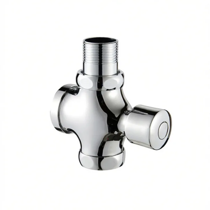 Brass Four-way Flush Valve Self-closing Delay Valve