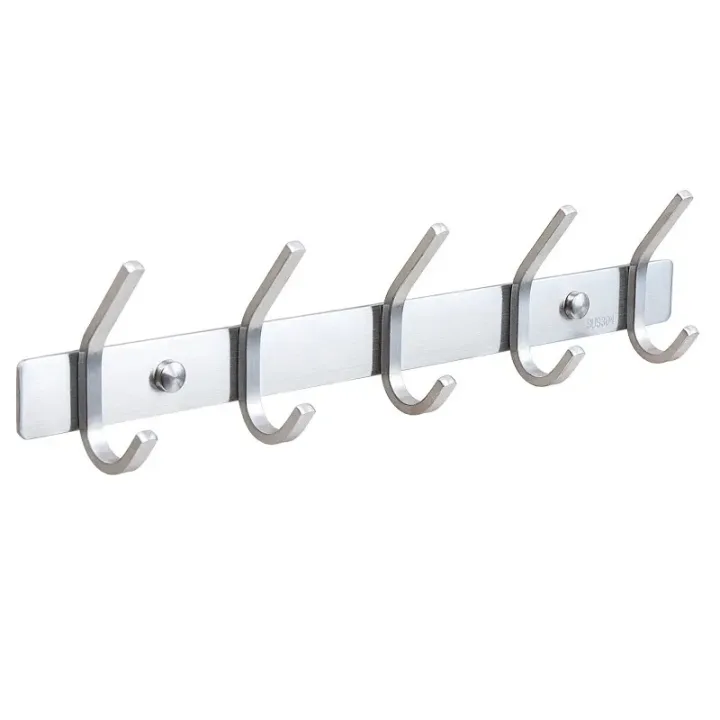 304 Stainless Steel Robe Hook with 5 hooks