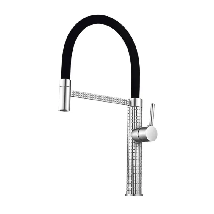 Brass Pull-Out Kitchen Sink Mixer