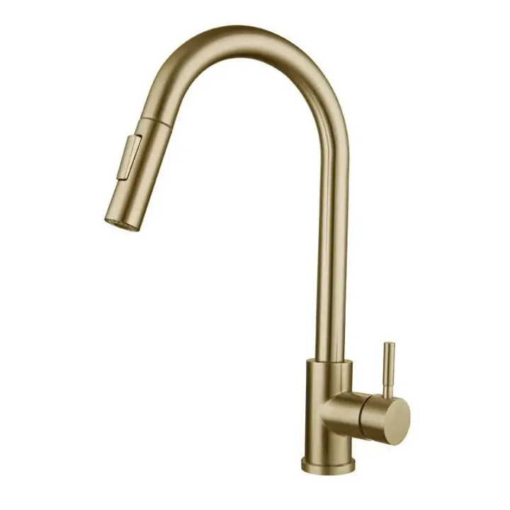 304 Stainless Steel Pull-Down Kitchen Sink Faucet