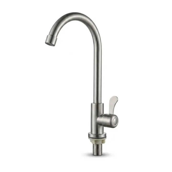 Single-Cold Water Tap with Flat Level Handle