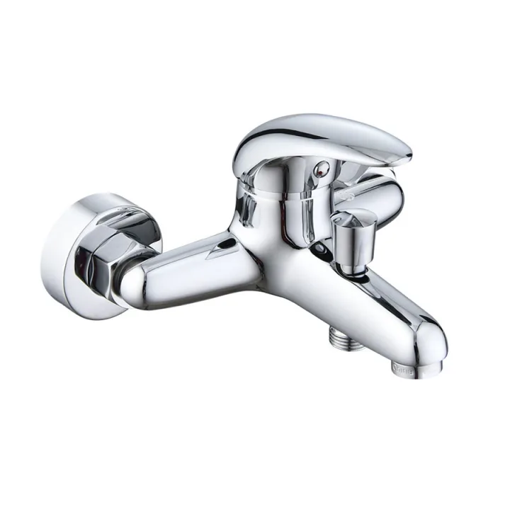 Wall-Mounted Shower Mixer With Spout