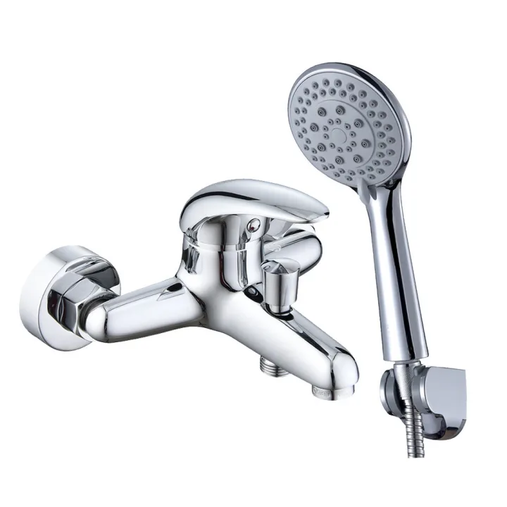 Wall-Mounted Shower Mixer With Handshower Set