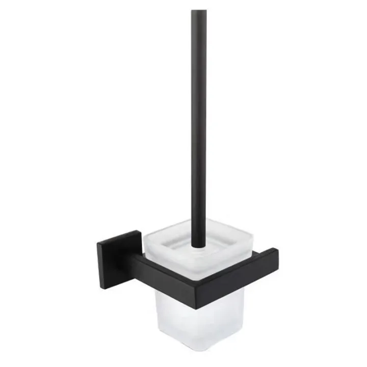 H-Series Square Base Toilet Brushed Holder