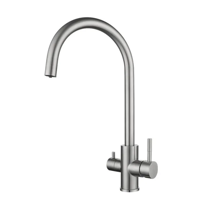 3 Way Filter Double-Handle Kitchen Faucet