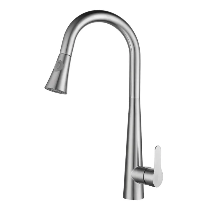 Pull-Down Kitchen Faucet With Functions Spray Head
