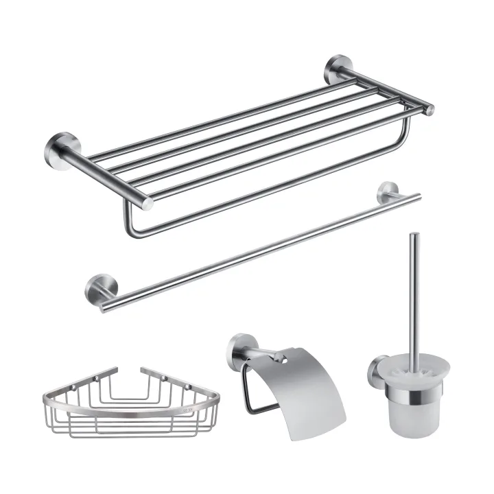 4-Piece 304 Stainless Steel Bathroom Hardware Accessory Set